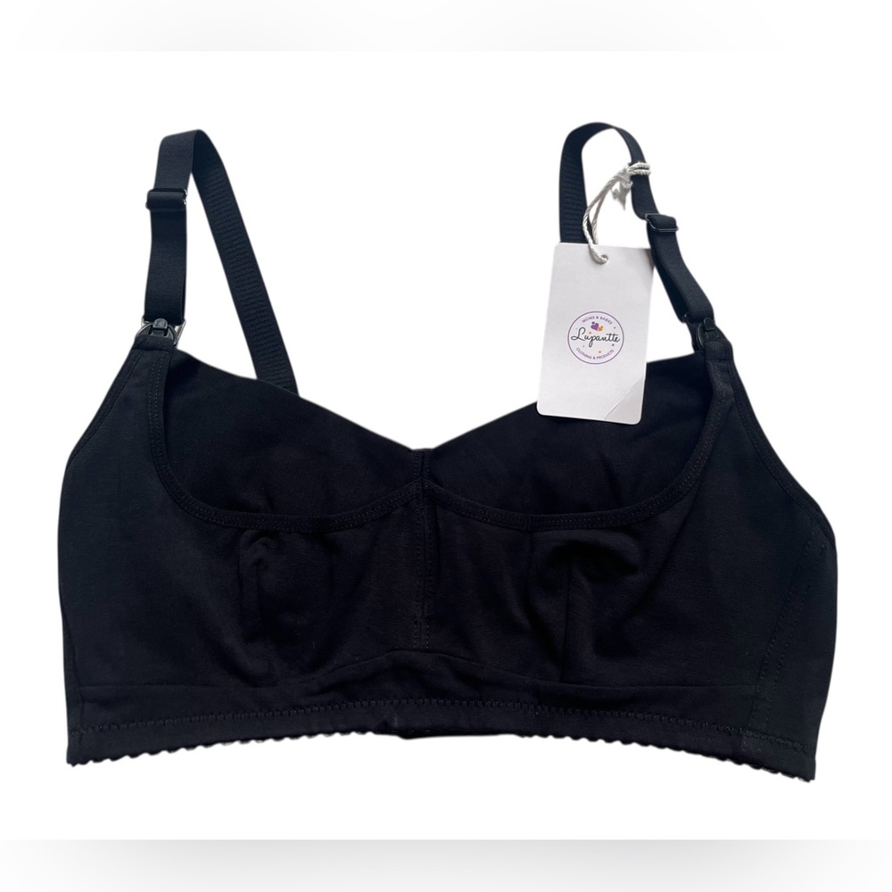 Lupantte Hands Free Pumping Bra Size Small Black Cotton New